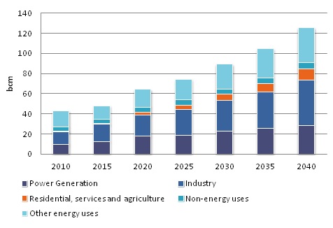 Forecast for Indonesia Gas Demand till 2040