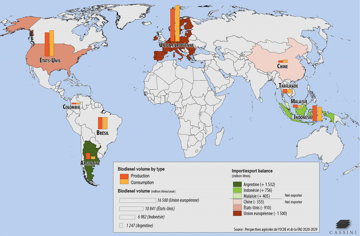 Main biodiesel producers and consumers